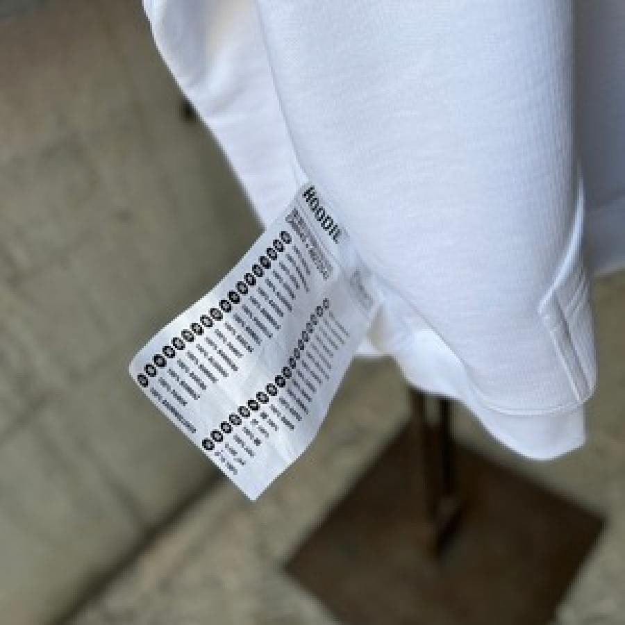 VETEMENTS / LOGOLABELLONGSLEEVE / WHITE/PINK WHITE/PINK M