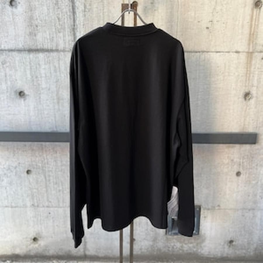 VETEMENTS / LOGOLABELLONGSLEEVE / BLACK/WHITE BLACK/WHITE M