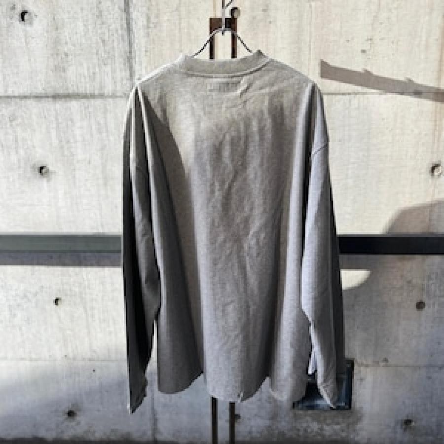 VETEMENTS / LOGOLABELLONGSLEEVE / GREY/NAVY GREY/NAVY L