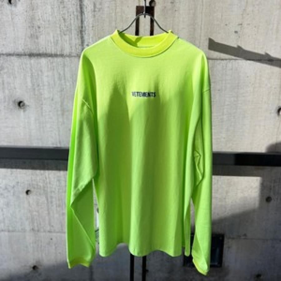 VETEMENTS / LOGOLABELLONGSLEEVE / YELLOW/BLUE YELLOW/BLUE S
