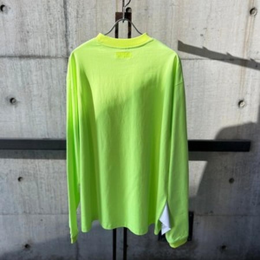 VETEMENTS / LOGOLABELLONGSLEEVE / YELLOW/BLUE YELLOW/BLUE L
