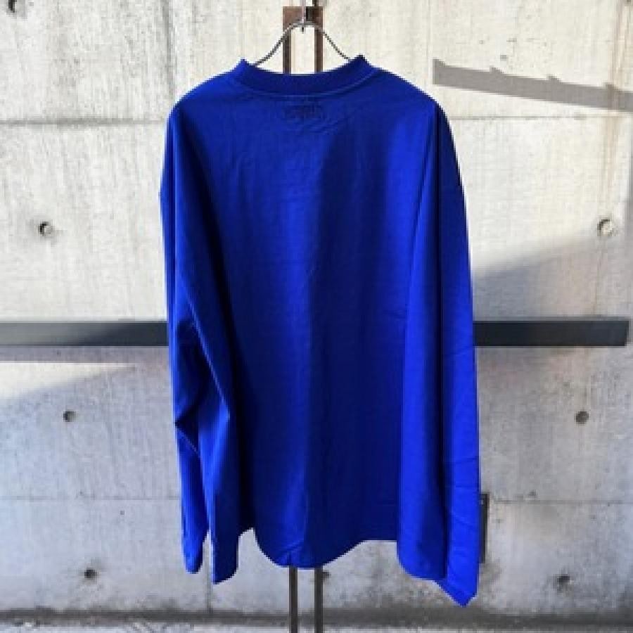 VETEMENTS / LOGOLABELLONGSLEEVE / BLUE/WHITE BLUE/WHITE M