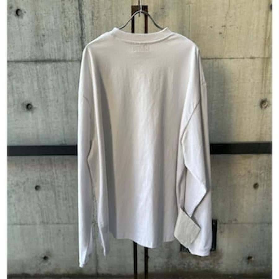 VETEMENTS / LOGOLABELLONGSLEEVE / WHITE/PINK WHITE/PINK M