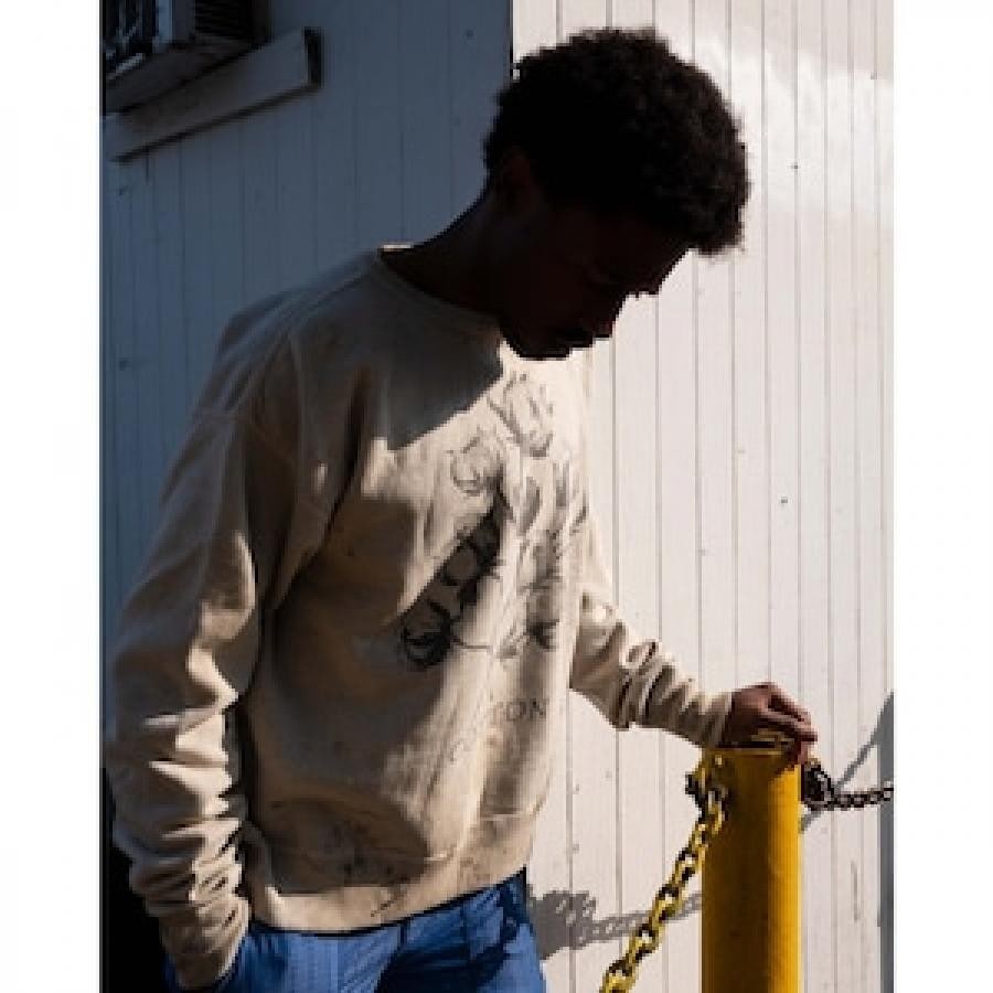 【SAINT TEARS】SAINT M×××××× / SWEAT SHIRT / GREY GREY XL