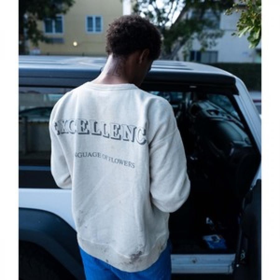 【SAINT TEARS】SAINT M×××××× / SWEAT SHIRT / GREY GREY XL