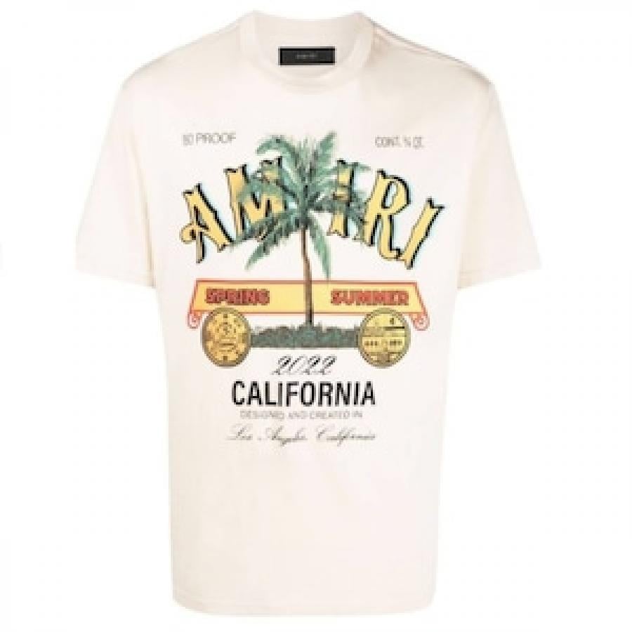 AMIRI/RUM LABEL TEE/BEIGE BEIGE L