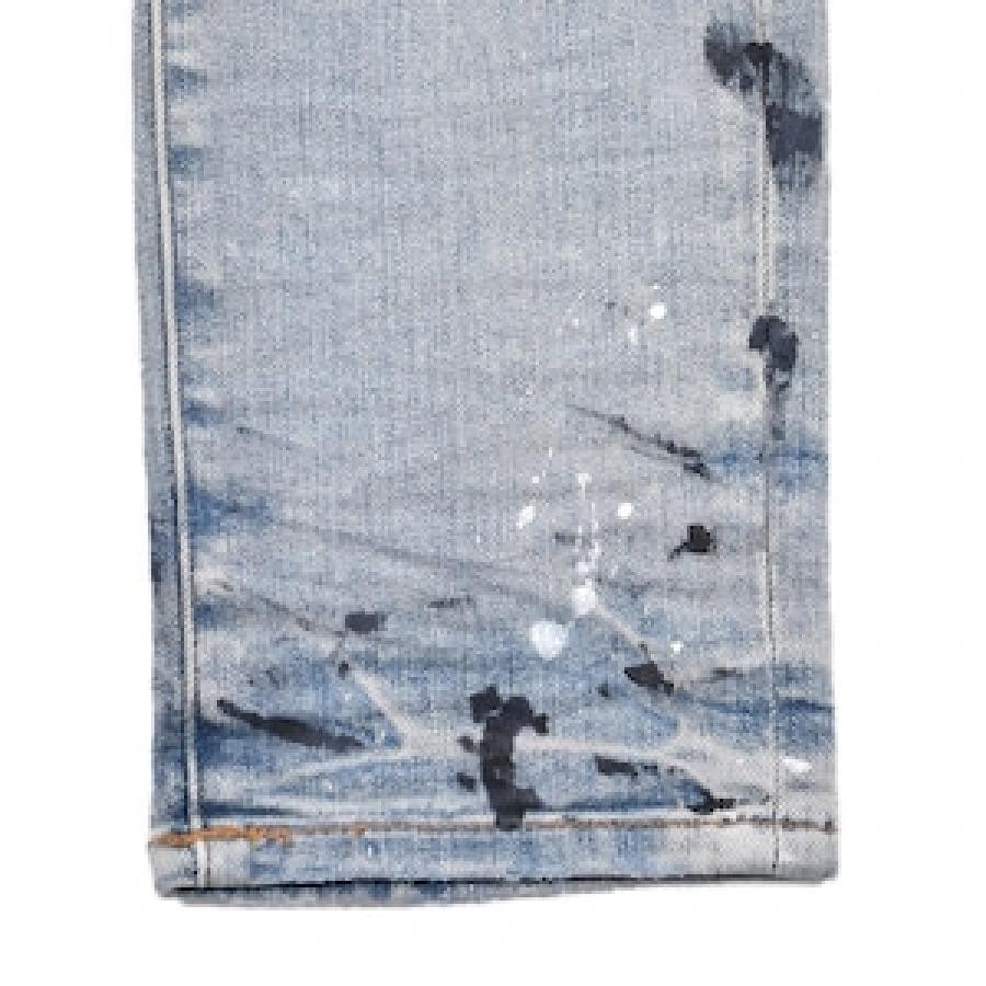 AMIRI HAND PAINTED SLIT KNEE JEAN/INDIGO INDIGO 31