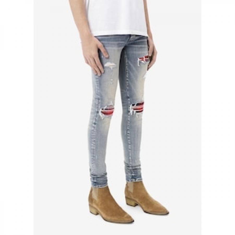 AMIRI / PLAID MX1 JEAN / BLUE BLUE 29