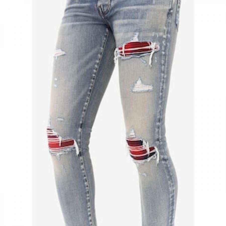 AMIRI / PLAID MX1 JEAN / BLUE BLUE 29