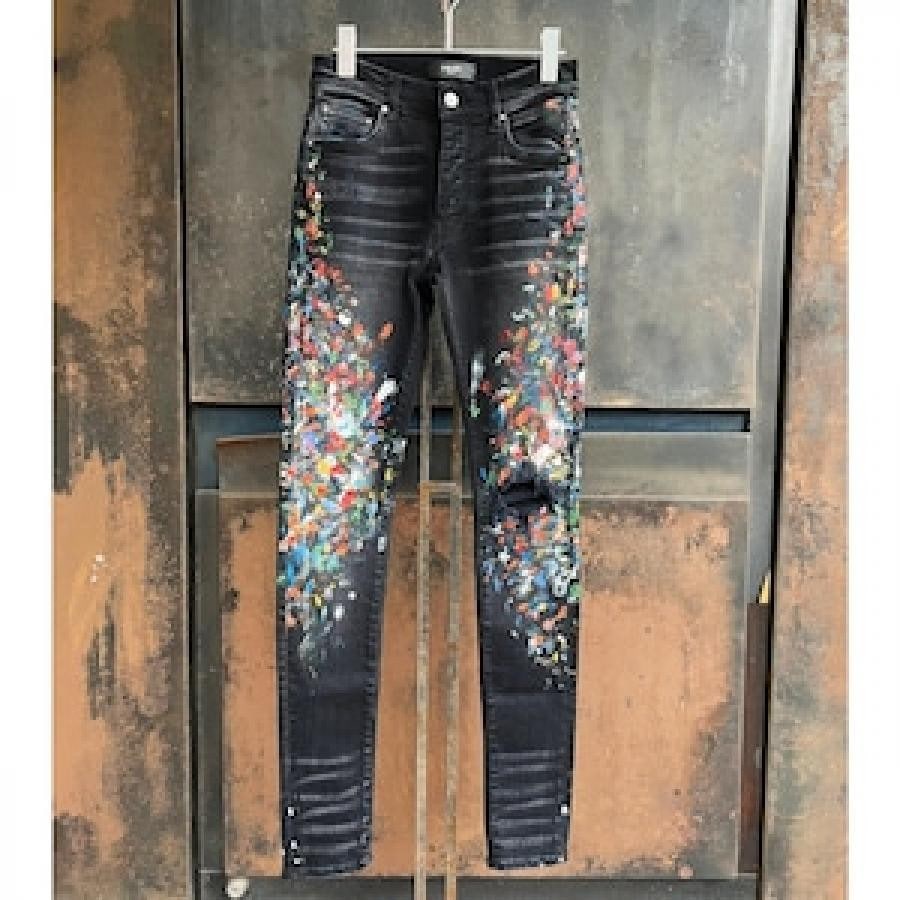 AMIRI / SKINNY PAINTER JEAN / BLACK BLACK 30