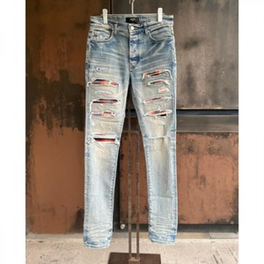 AMIRI / PLAID THRASHER / INDIGO INDIGO 30