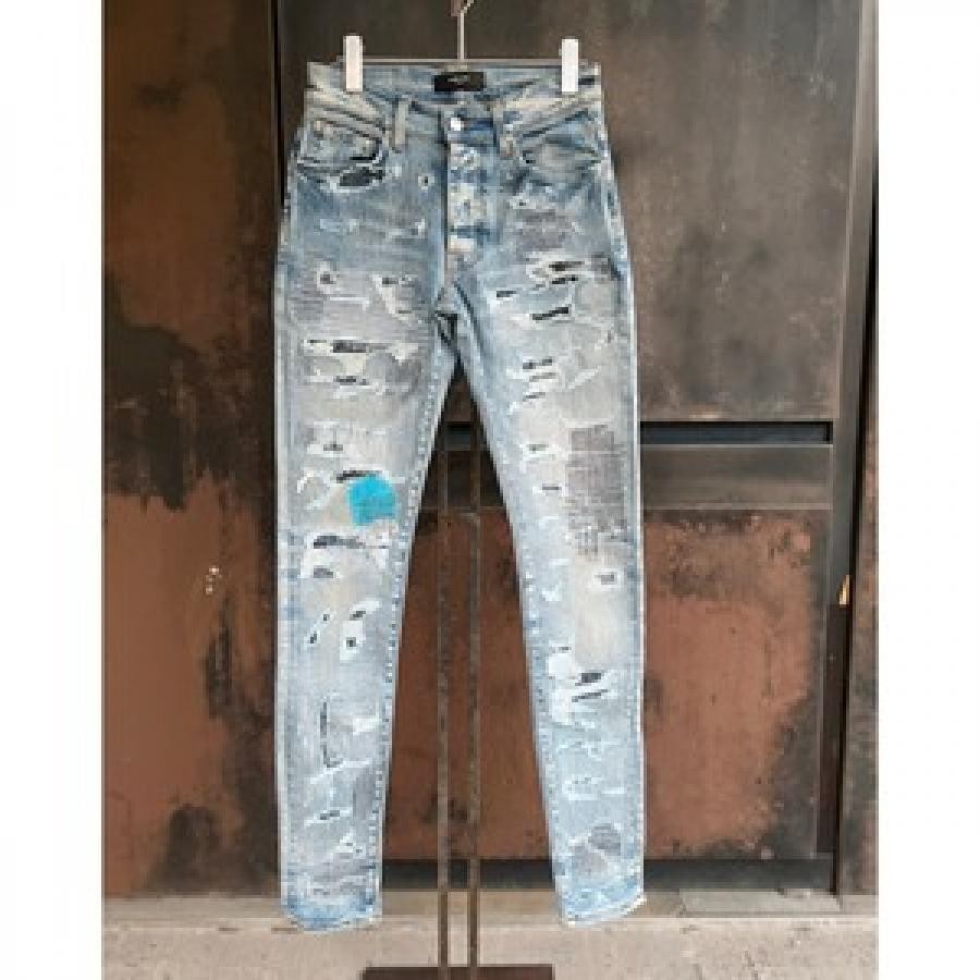 AMIRI / ALL OVER REPAIR JEAN / INDIGO INDIGO 30