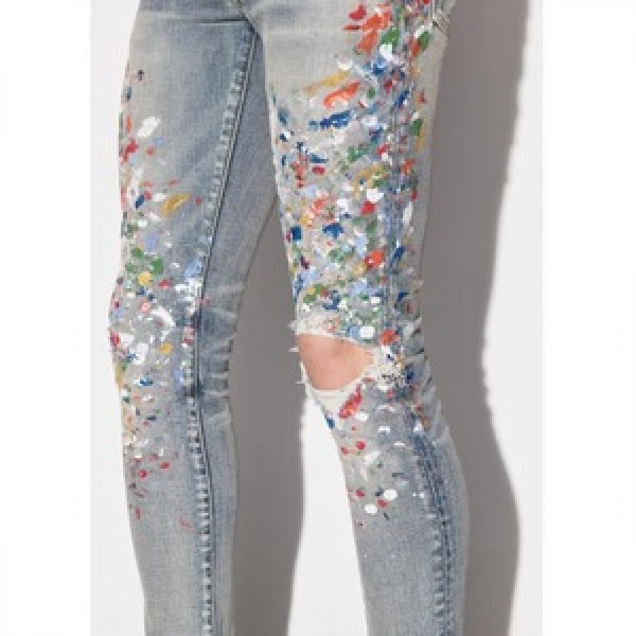 AMIRI / SKINNY PAINTER JEAN / INDIGO INDIGO 32