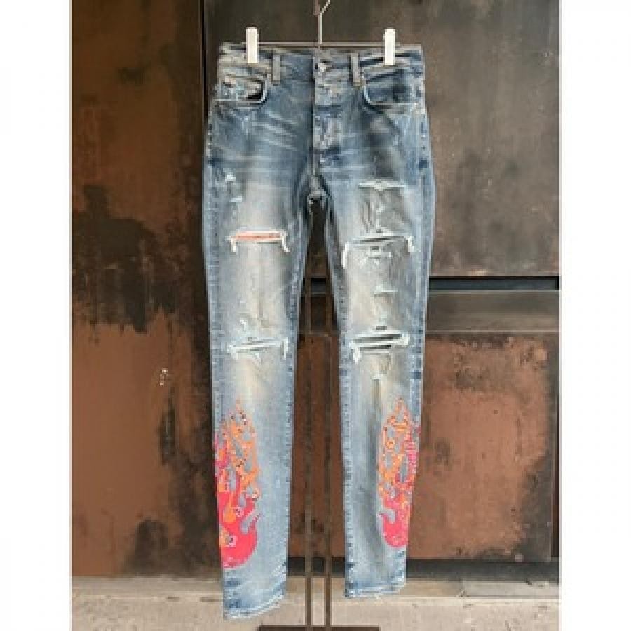 AMIRI / BANDANA FLAME JEAN / INDIGO INDIGO 31