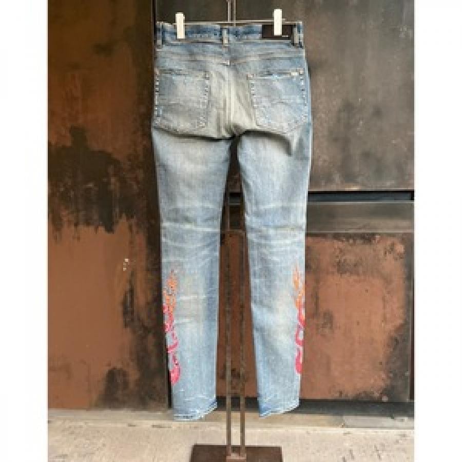 AMIRI / BANDANA FLAME JEAN / INDIGO INDIGO 31