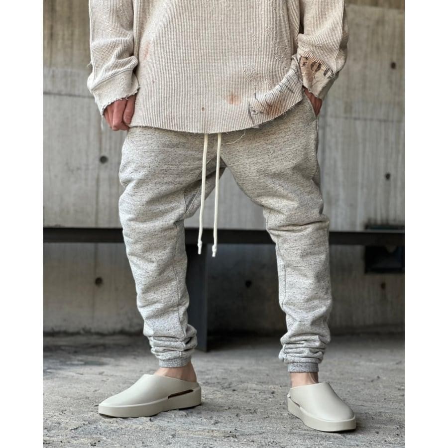 ZAC VARGAS / Slim Sweat Pants BEIGE S
