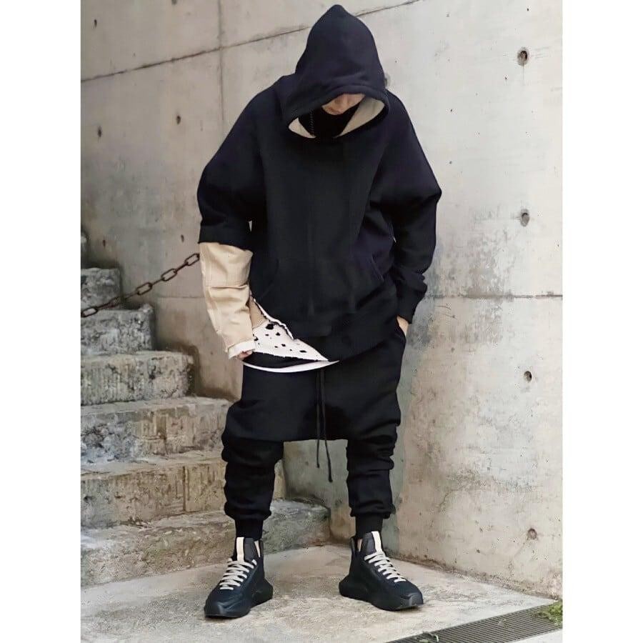 ZAC VARGAS Saruel Sweat Pants-plane CHARCOAL/GREY S