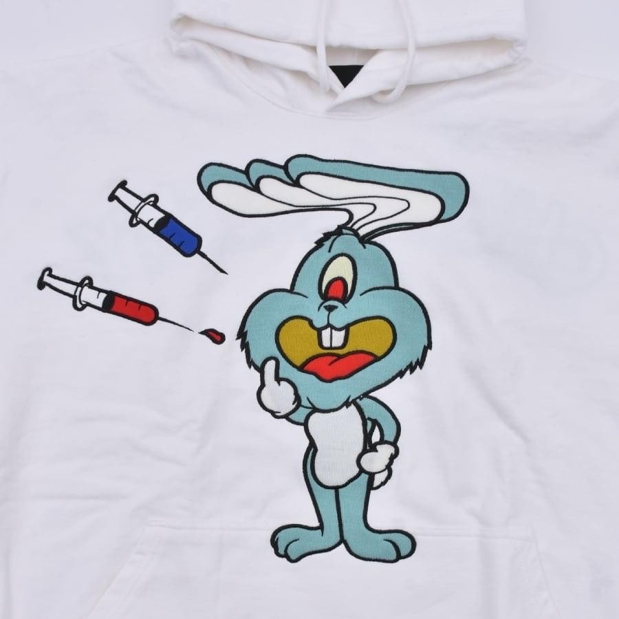 ZAC VARGAS / monster hoodie ’JUNKIE BUNNY’- MINT GREY ONE SIZE