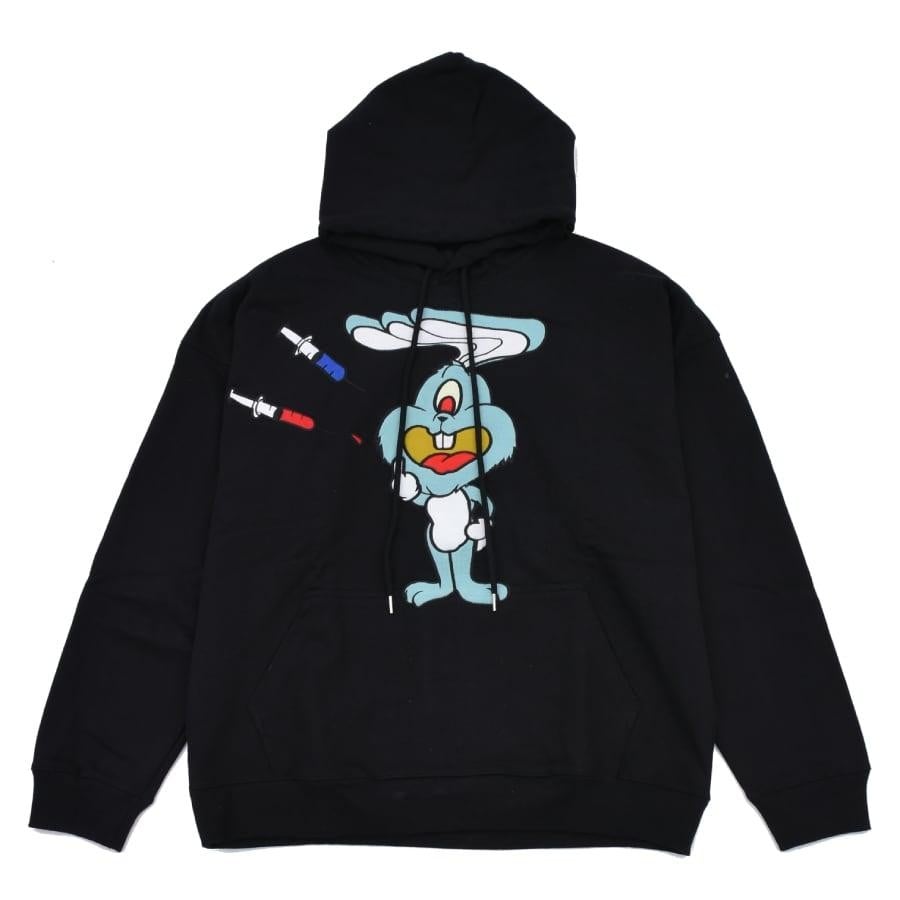 ZAC VARGAS / monster hoodie ’JUNKIE BUNNY’- MINT WHITE ONE SIZE