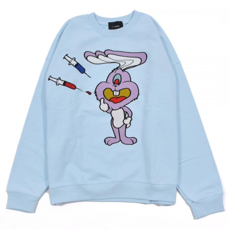 ZAC VARGAS / monster PO 'JUNKIE BUNNY'-PINK LIGHT BLUE ONE SIZE