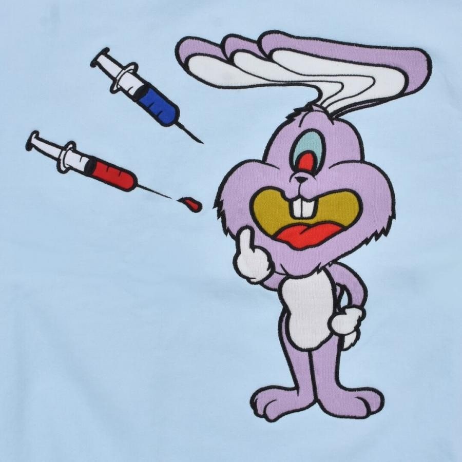 ZAC VARGAS / monster PO 'JUNKIE BUNNY'-PINK LIGHT BLUE ONE SIZE