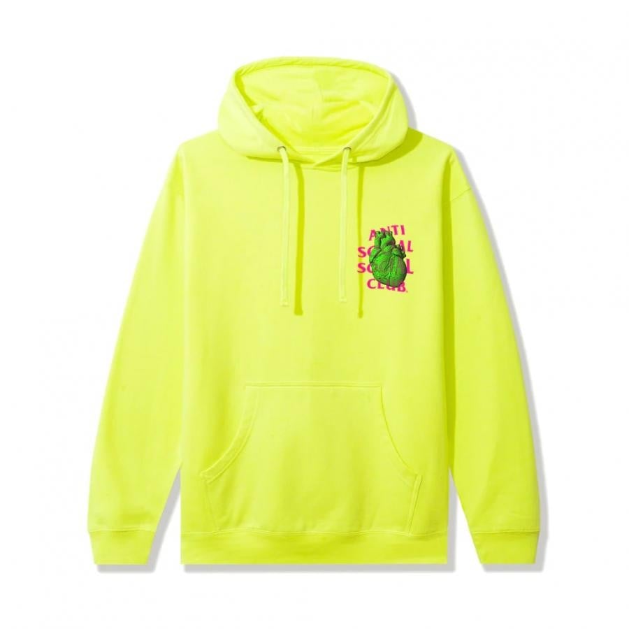 ANTI SOCIAL SOCIAL CLUB / Pulse Check Safety Yellow Hoodie / YELLOW YELLOW L