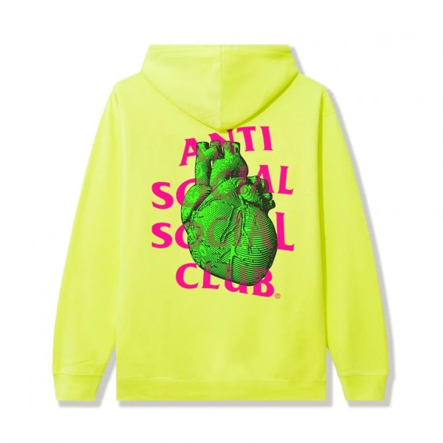 ANTI SOCIAL SOCIAL CLUB / Pulse Check Safety Yellow Hoodie / YELLOW YELLOW L