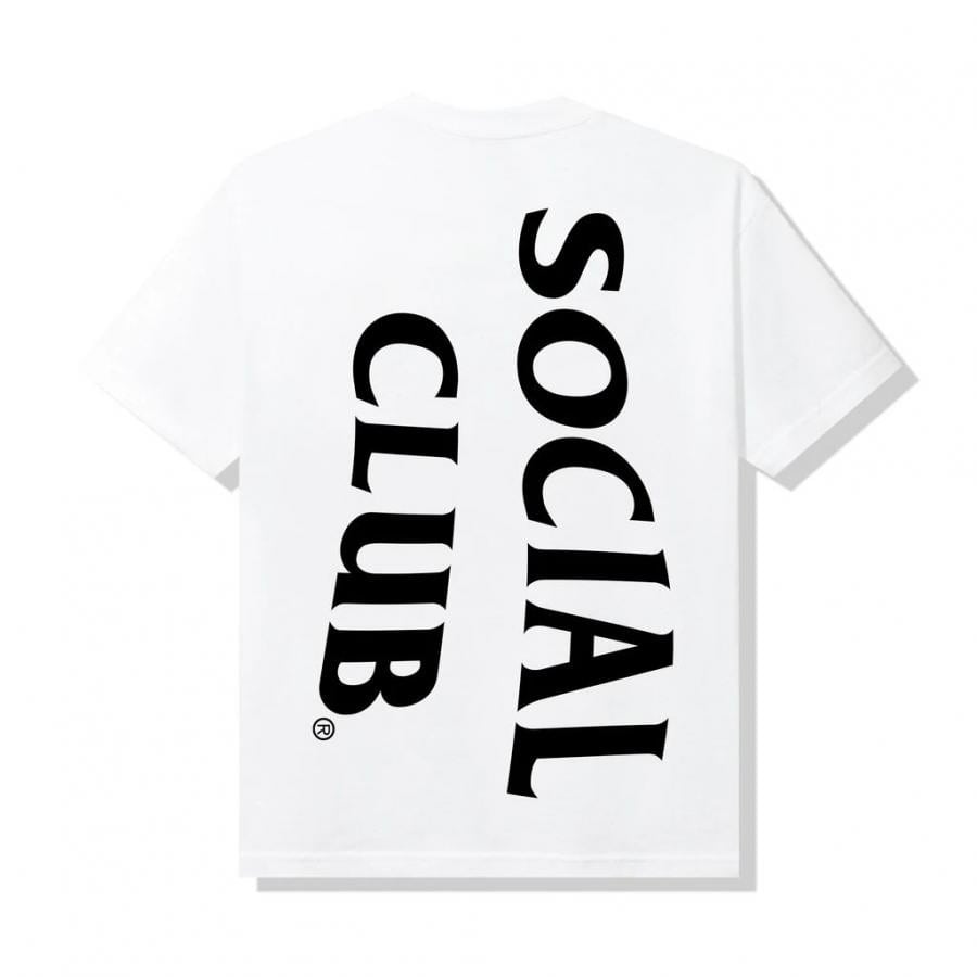 ANTI SOCIAL SOCIAL CLUB / Vertical Horizon White Tee / WHITE WHITE M