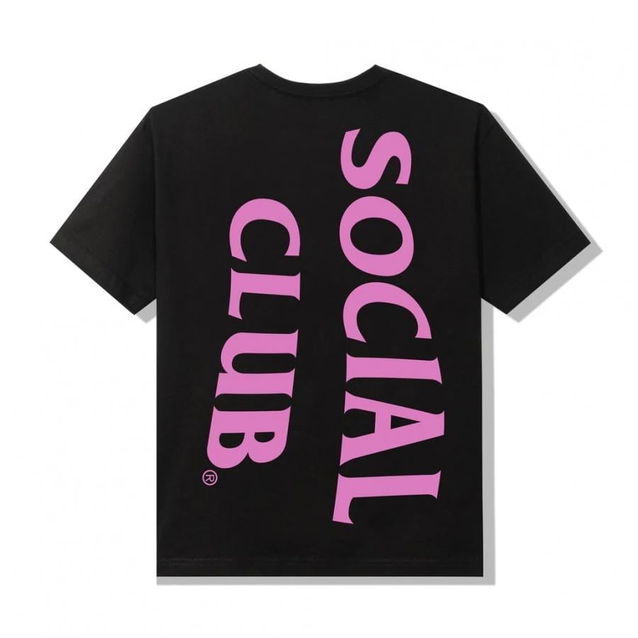 ANTI SOCIAL SOCIAL CLUB / Vertical Horizon Black Tee / BLACK BLACK M
