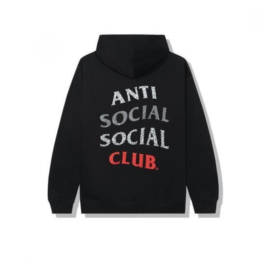 ANTI SOCIAL SOCIAL CLUB / 99 RETRO IV BLACK HOODIE / BLACK BLACK L