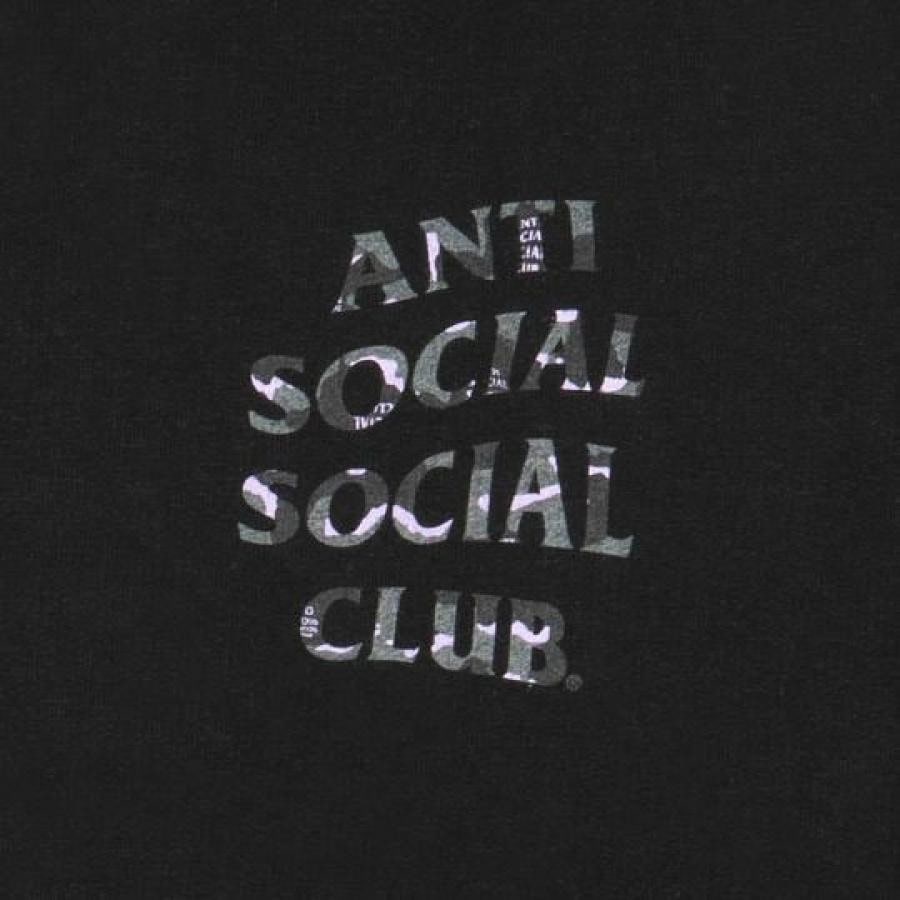 ANTI SOCIAL SOCIAL CLUB / PLAIN SIGHT BLACK HOODIE / BLACK BLACK XL