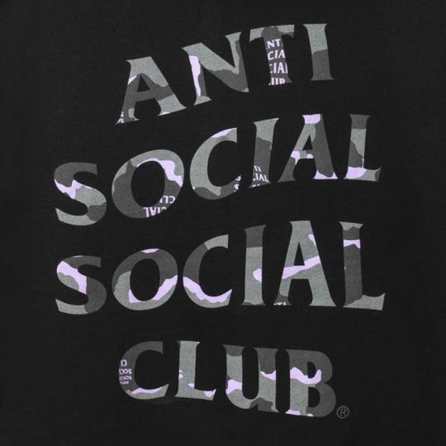 ANTI SOCIAL SOCIAL CLUB / PLAIN SIGHT BLACK HOODIE / BLACK BLACK XL