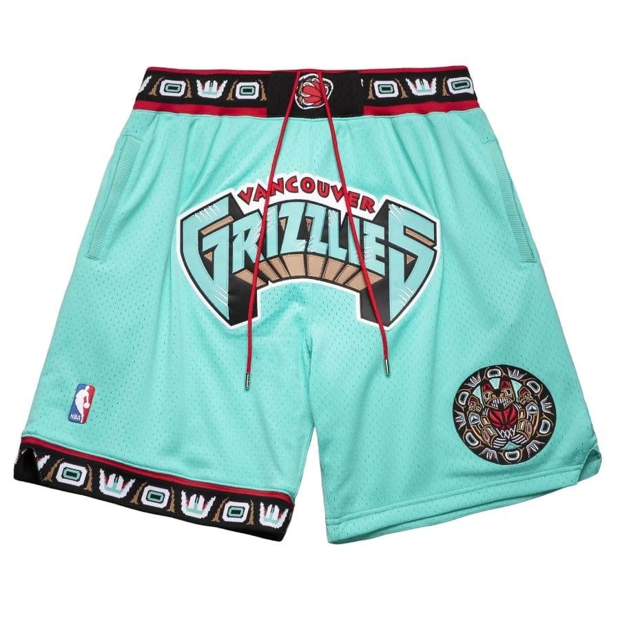 Just Don 90s Shorts Vancouver Grizzlies 1995-96 TEAL M