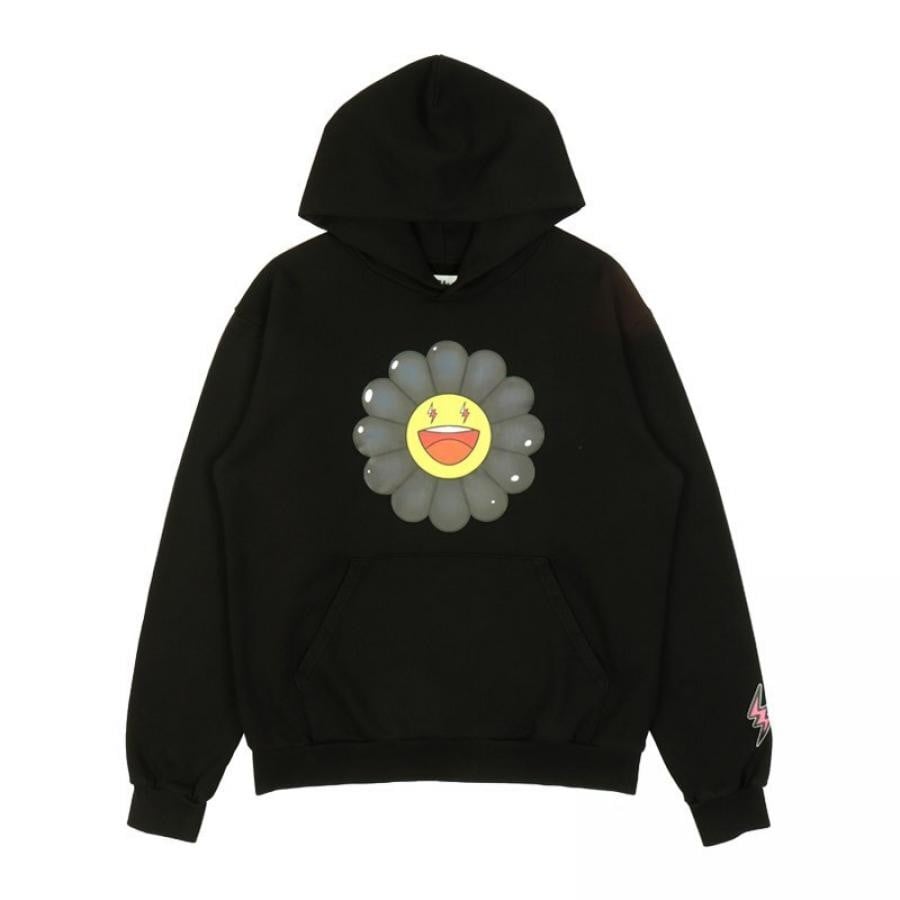 hoodie flower black