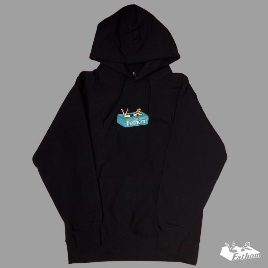 Fm CUBE LOGO HOODIE HM BLACK M