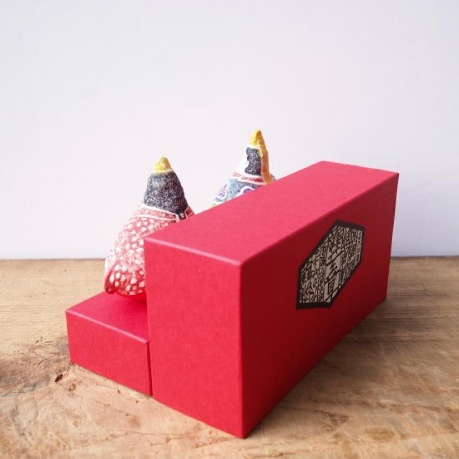 木版手染ぬいぐるみ おひな様セット