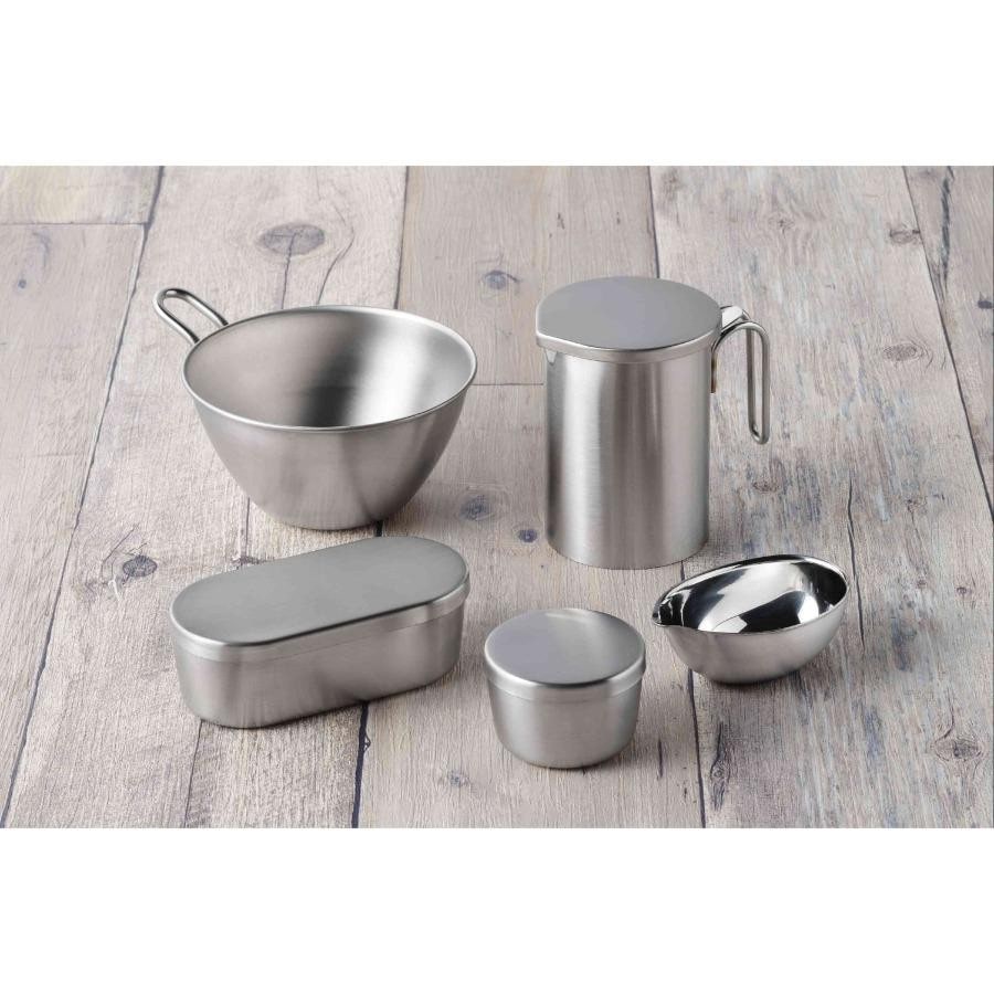 and（アンド）ステンレス手付きボウル