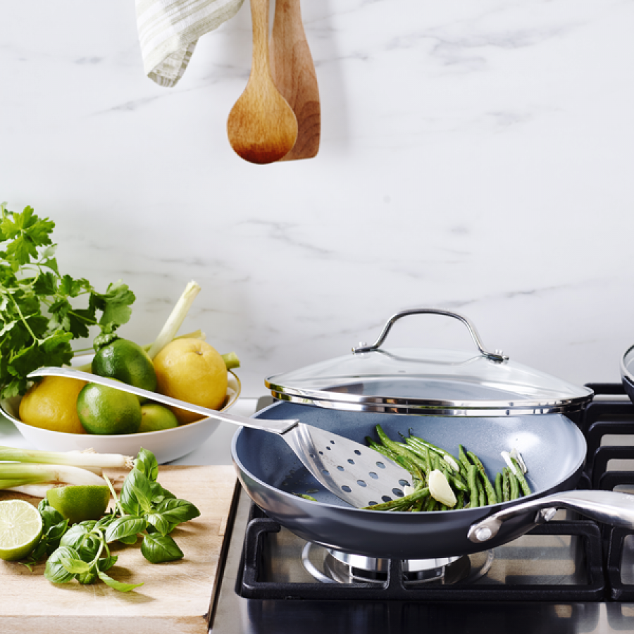 【グリーンパン】ステンレスガラス蓋 28cm 28cm