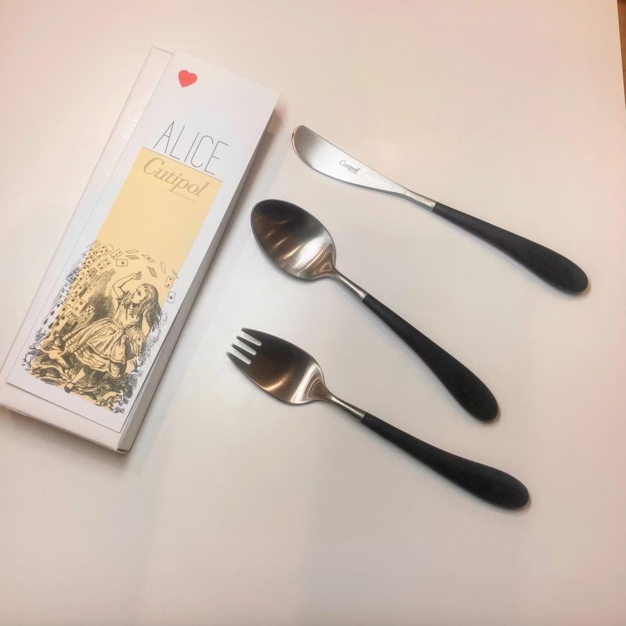クチポール アリス ブラック×シルバー3本セット（Cutipol Alice） ブラック×シルバー