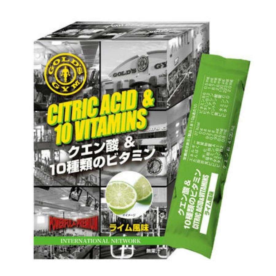 GOLD'S GYM クエン酸&10種類のビタミン ライム風味 10g×14本