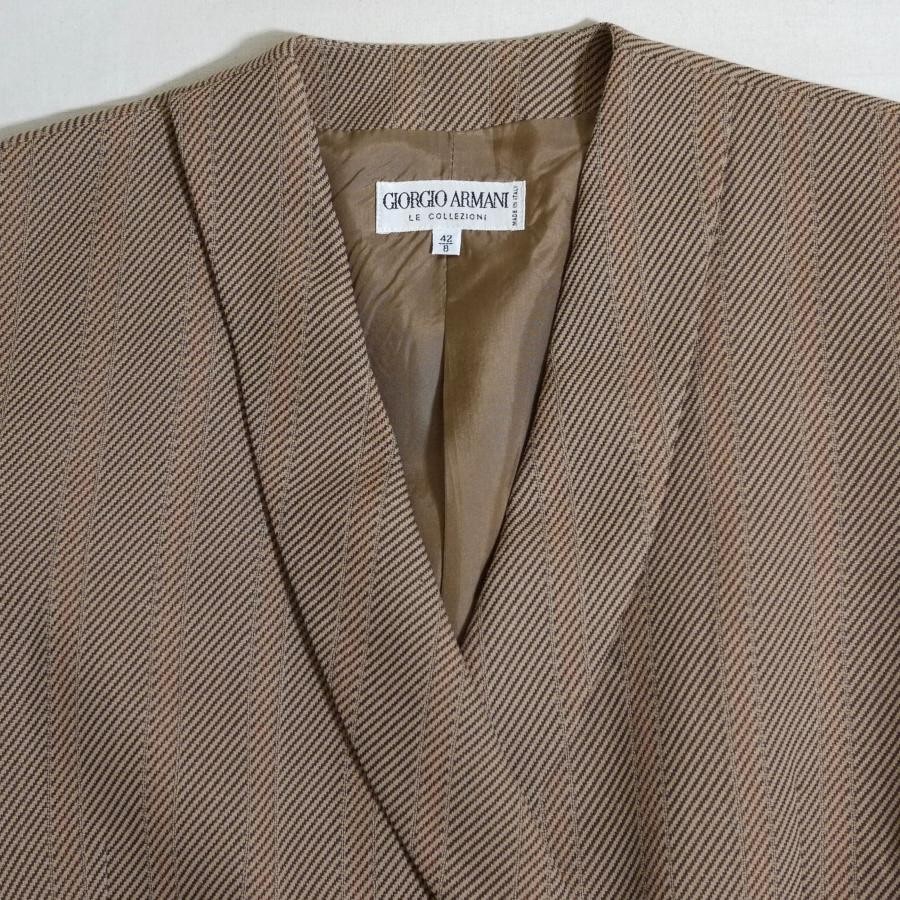 ★ジョルジオアルマーニ ウールジャケット Jacket ブラウン size42レーヨン100％無し