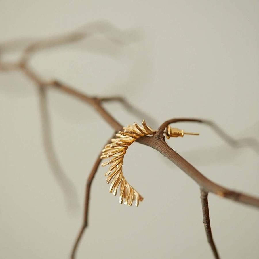 FLORA ピアス ゴールド FREE