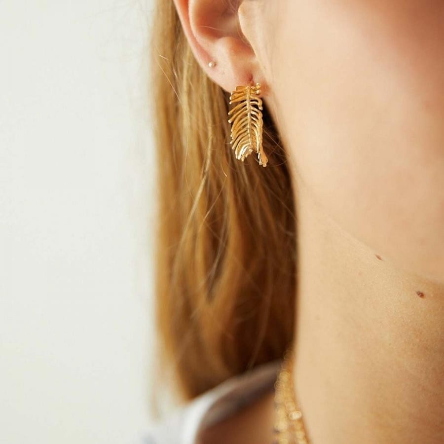 FLORA ピアス ゴールド FREE