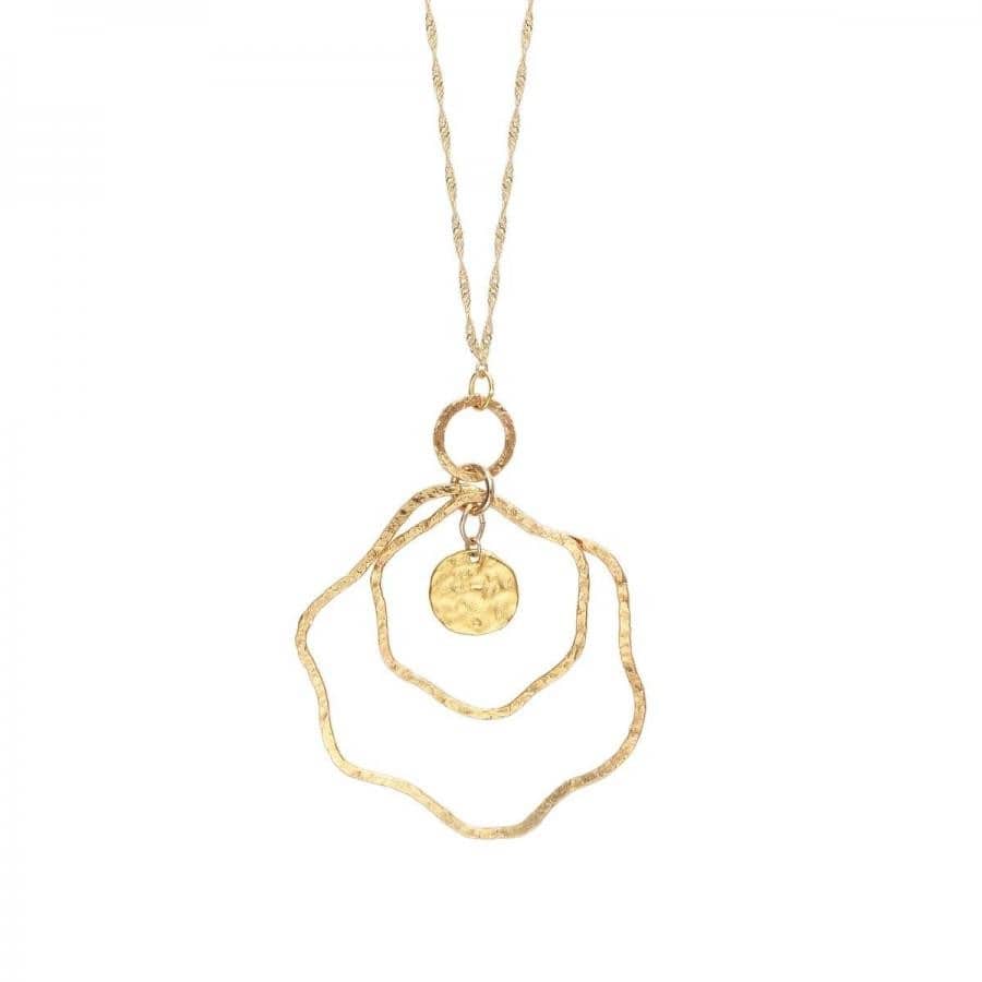 PAQUERETTE ロングネックレス ゴールド Free