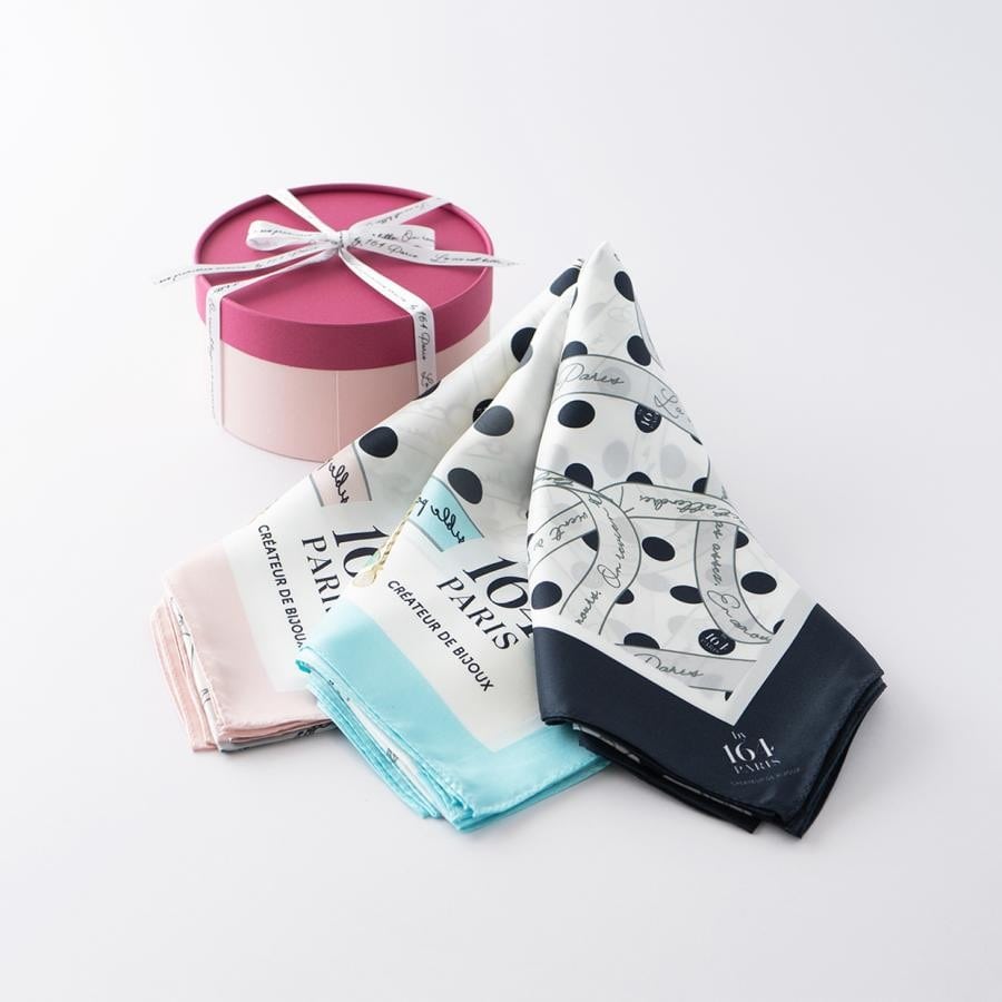 シルクスカーフ／ ターコイズbijoux turquoise ターコイズ 90x90cm