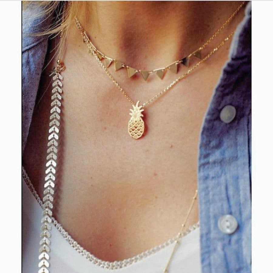 ANANAS ネックレス ゴールド ゴールド FREE